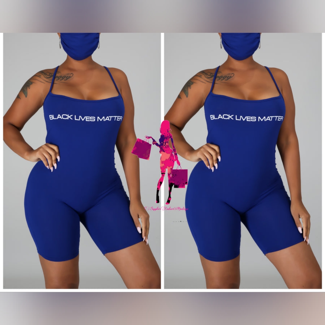 Blm 2pc Romper Set.